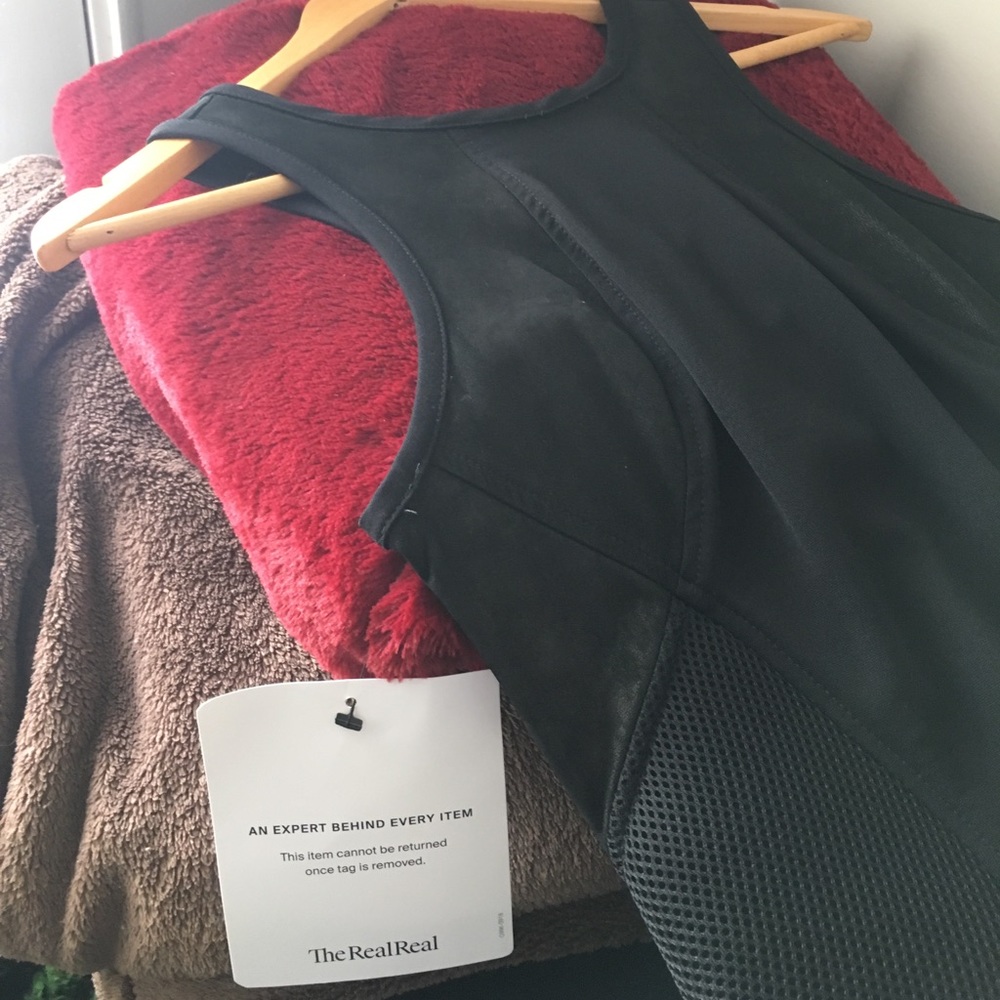 Kimberly Ovitz Black Leather Donovan Dress